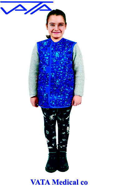 روپوش سربی دو طرفه محافظ اشعه ایکس اطفال